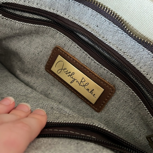 Jesslyn Blake Carter Leather and Canvas Tote - Picture 7 of 7